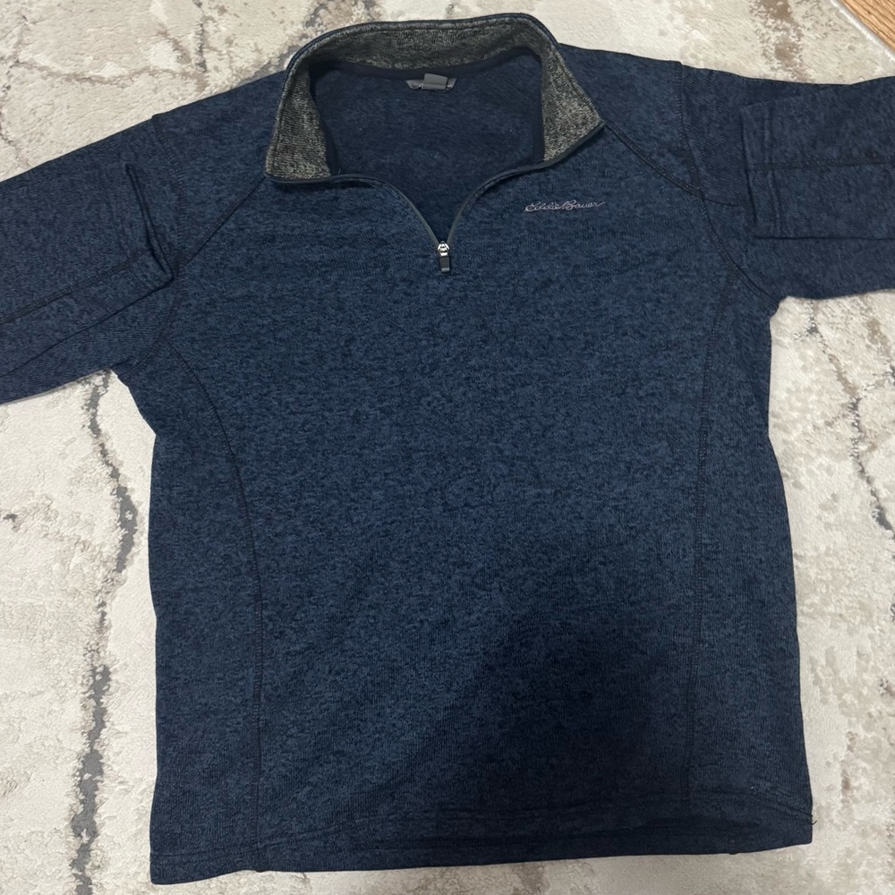 Eddie Bauer Navy and Charcoal Sweater